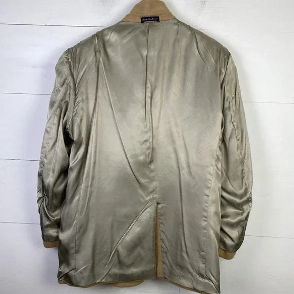 Roundtree & York Mens Blazer 42R Beige 100% Camel Hair Sport Coat Lined Jacket - Picture 6 of 12